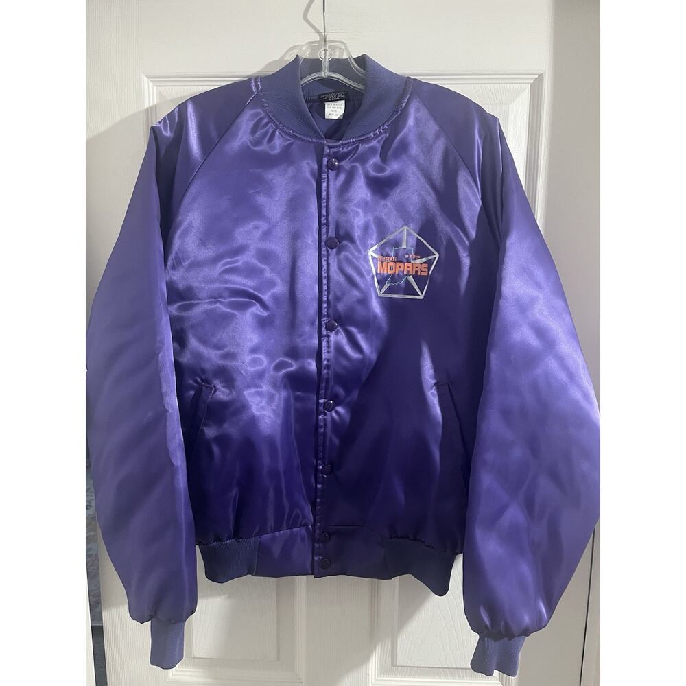 Vintage Tri State Mopar Satin Jacket Fort Wayne Indiana Sz L